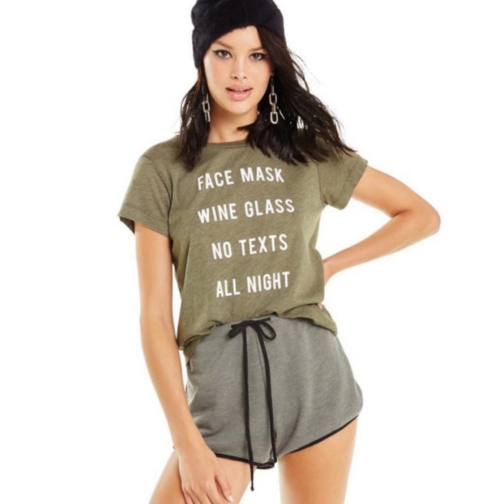 Wildfox Green All Night No9 Tee